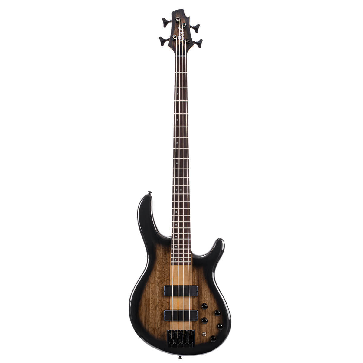 Cort C4 Plus ZBMH, Trans Black Burst Bass Guitar - Richards Guitars Of Stratford Upon Avon