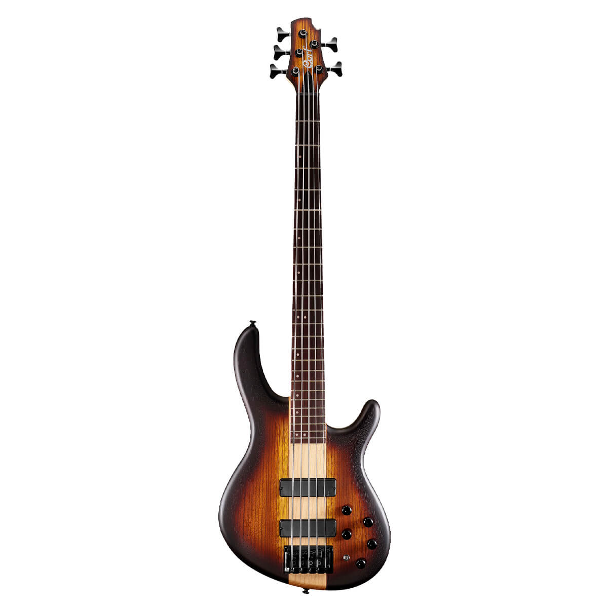 Cort C5 Plus ZBMH, Open Pore Tabacco Burst Bass Guitar - Richards Guitars Of Stratford Upon Avon