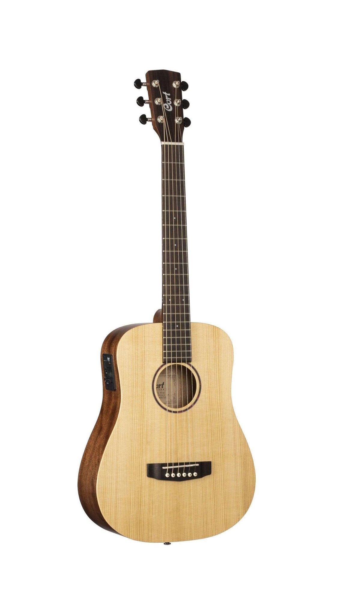 Cort Earth Mini Electro Adirondack Open Pore w/bag - Richards Guitars Of Stratford Upon Avon