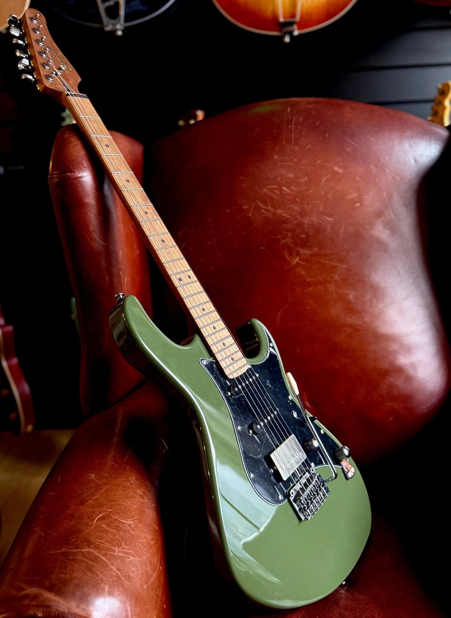 Cort G250 SE Olive Dark Green - Richards Guitars Of Stratford Upon Avon