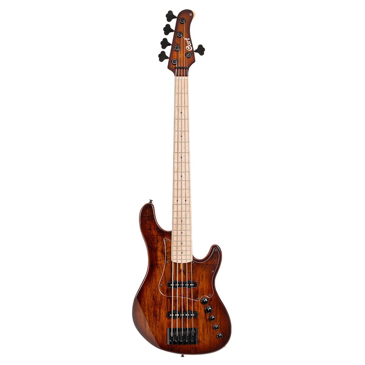 Cort GB - Fusion 5 Antique Brown Burst w/bag Bass Guitar - Richards Guitars Of Stratford Upon Avon