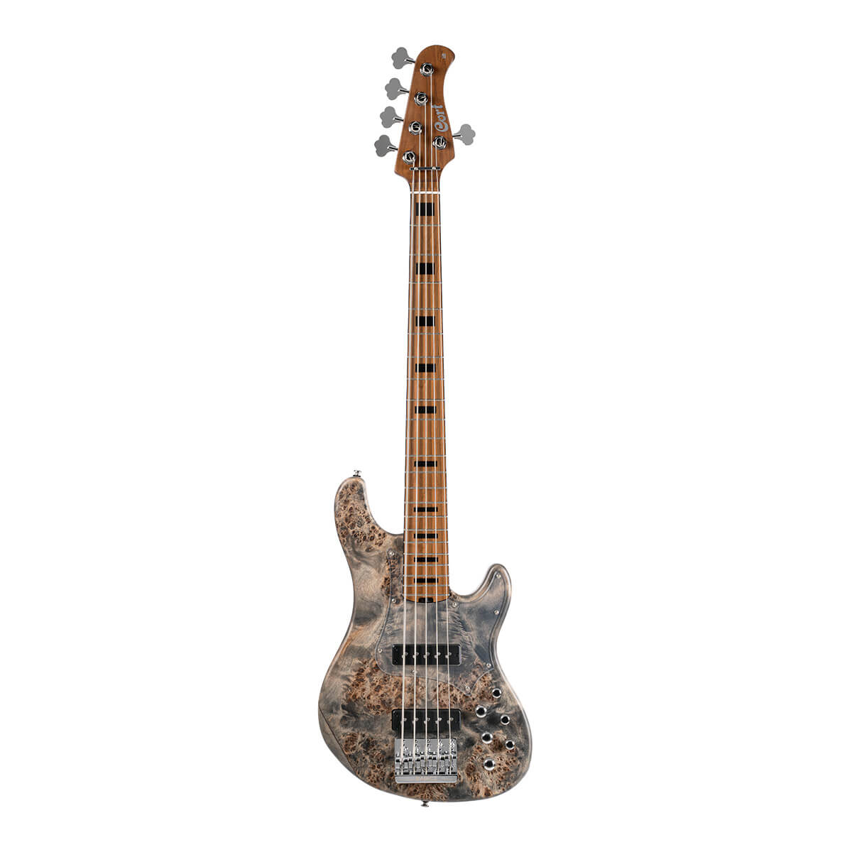 Cort GB - MODERN 5 Open Pore Charcoal Grey w/case Bass Guitar - Richards Guitars Of Stratford Upon Avon