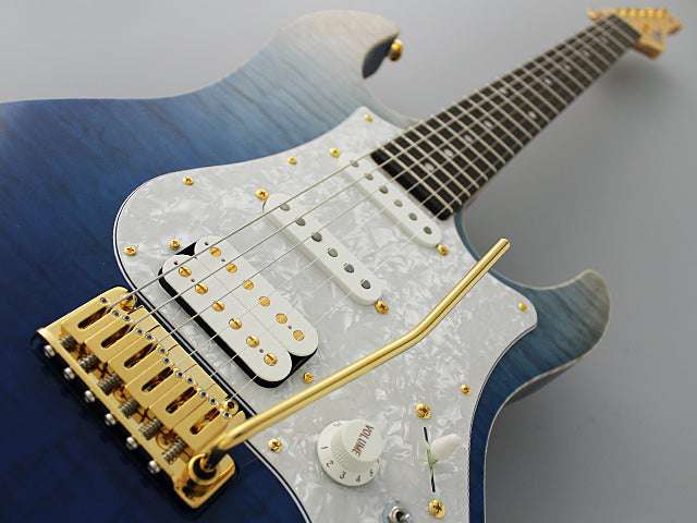 FGN Expert Odyssey EOSNBG, Navy Blue Gradation With Hard Case - Richards Guitars Of Stratford Upon Avon