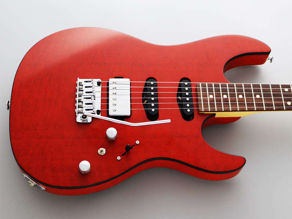 FGN Guitars J Std Odyssey MOF Mandarin Orange Flat - Richards Guitars Of Stratford Upon Avon