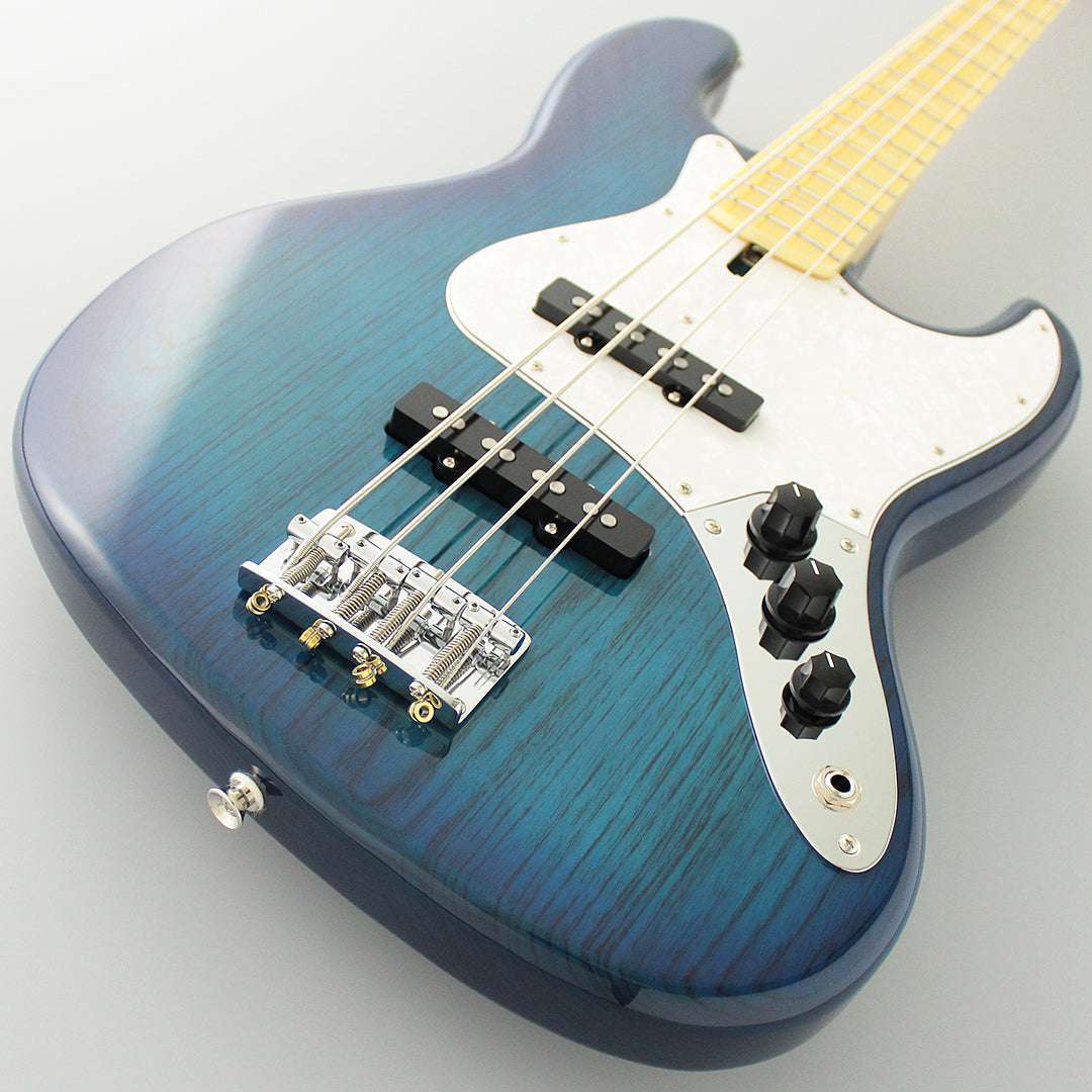 FGN Guitars Neoclassic JB 100M Ash See Thru Blue Burst - Richards Guitars Of Stratford Upon Avon