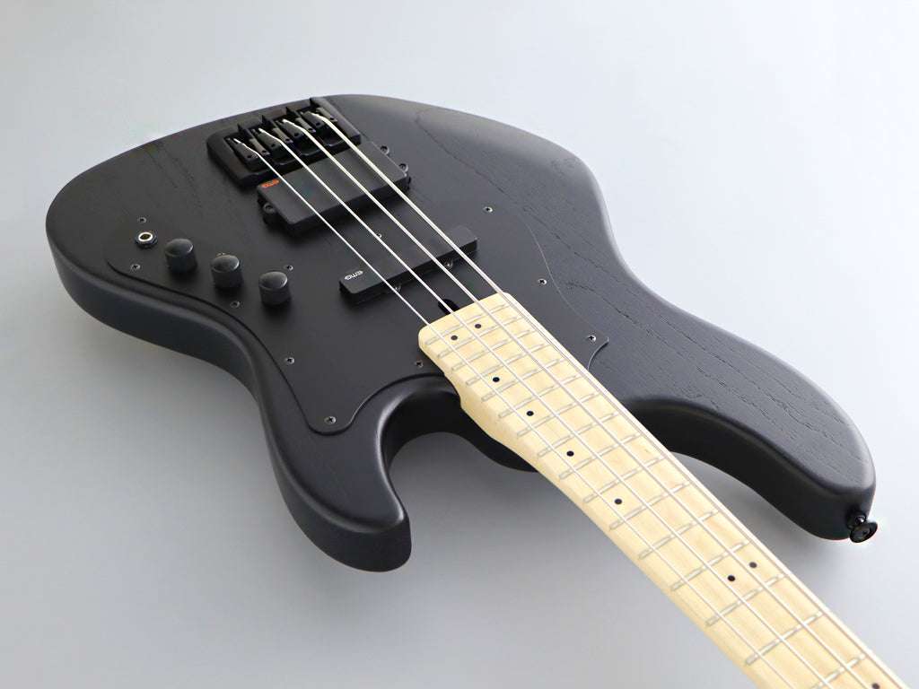 FGN J Standard Mighty Jazz JMJ2ASHDEM Open Pore Black With Gig Bag - Richards Guitars Of Stratford Upon Avon