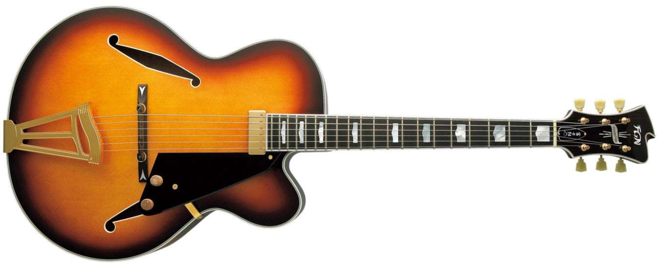 FGN Masterfield, Electric Guitar, Jazz Burst (JB) MFAFP With Hard Case - Richards Guitars Of Stratford Upon Avon