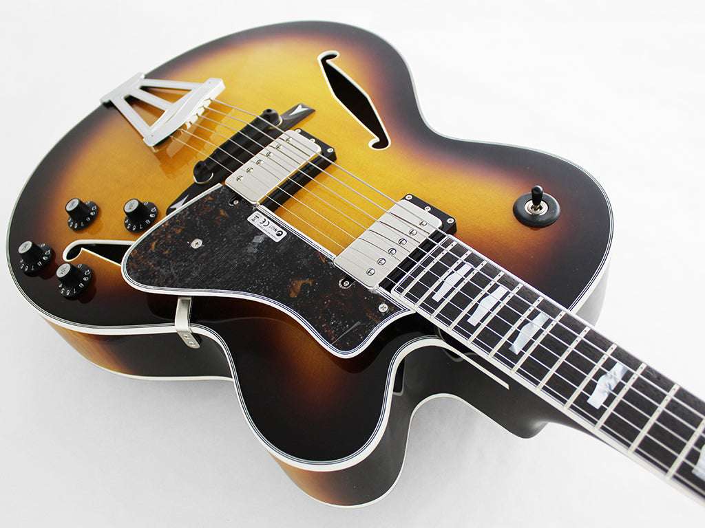 FGN Masterfield, Electric Guitar, Jazz Burst (JB) MFAHH With Hard Case - Richards Guitars Of Stratford Upon Avon