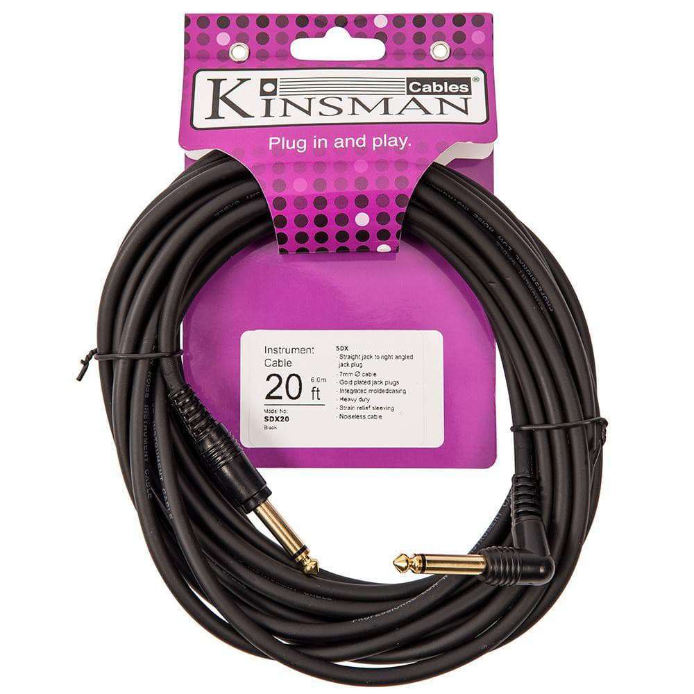 Kinsman SDX Instrument Cable - 20ft/6m - Richards Guitars Of Stratford Upon Avon