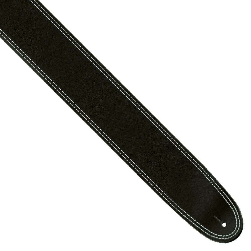 Perri's Double Stitched Leather Guitar Strap ~ Dark Brown - Richards Guitars Of Stratford Upon Avon