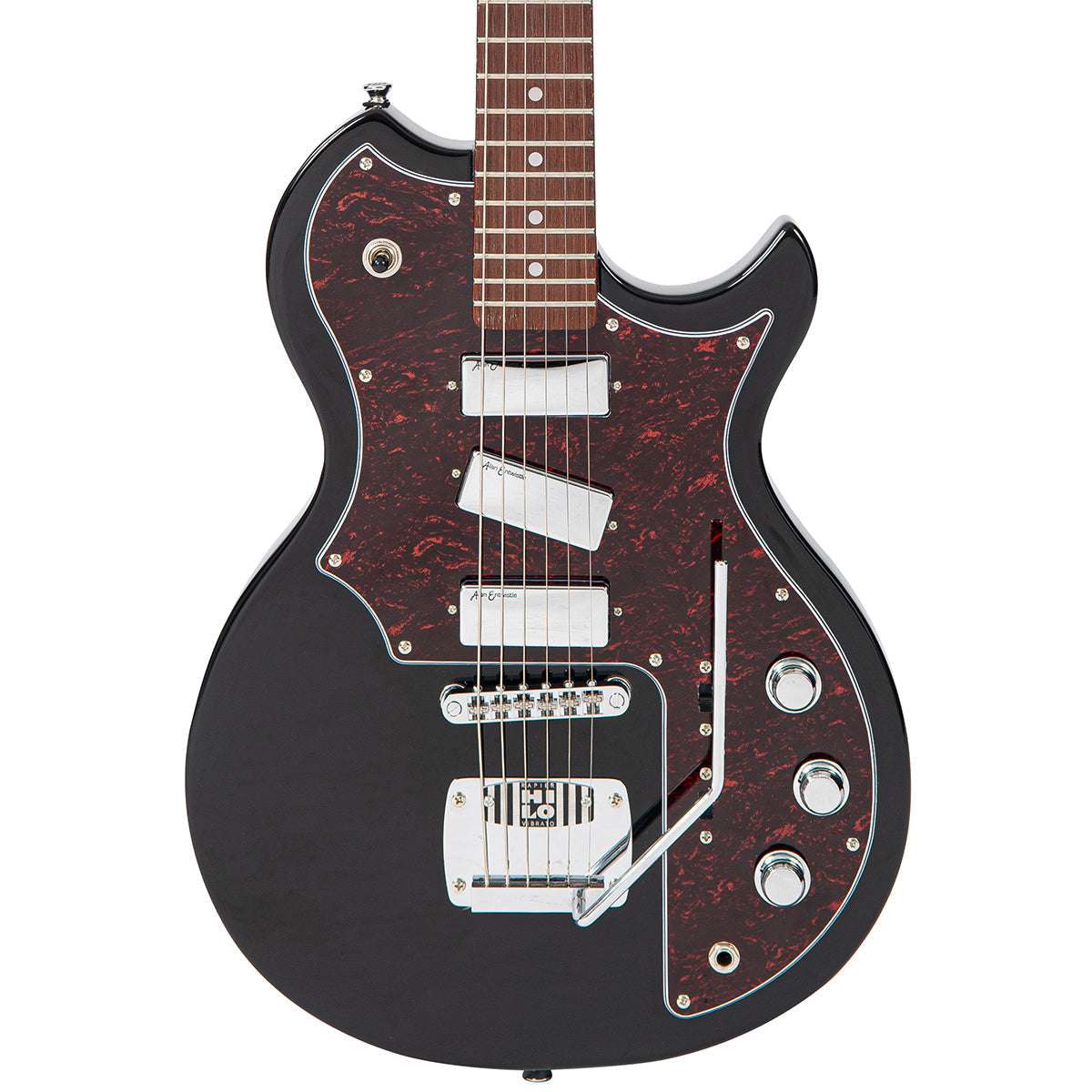 Rapier Deluxe Electric Guitar ~ Gloss Black - Richards Guitars Of Stratford Upon Avon