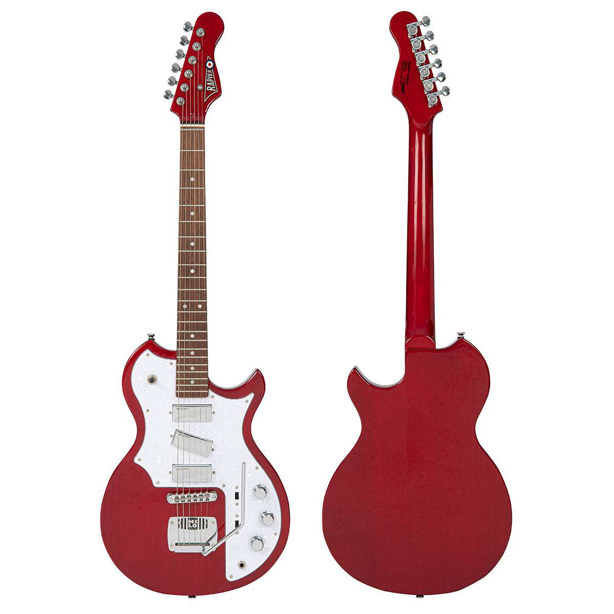 Rapier Deluxe Electric Guitar ~ Thru Red - Richards Guitars Of Stratford Upon Avon