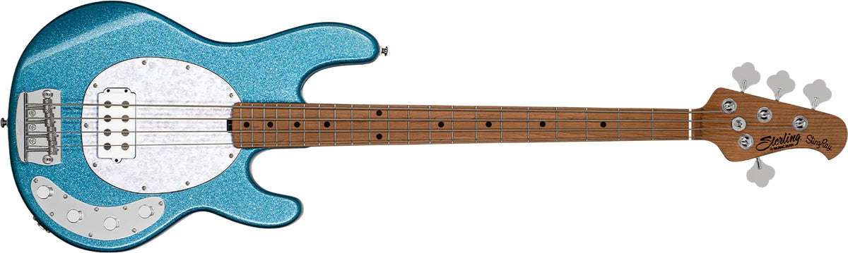 Sterling By Musicman SBMM SRAY 4 BLUE SPARKLE MN - Richards Guitars Of Stratford Upon Avon