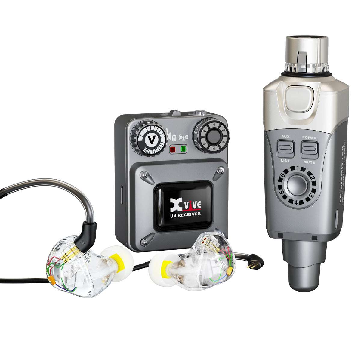 Xvive In - Ear Monitor Wireless System with T9 In - Ear Monitors and Travel Case - Richards Guitars Of Stratford Upon Avon