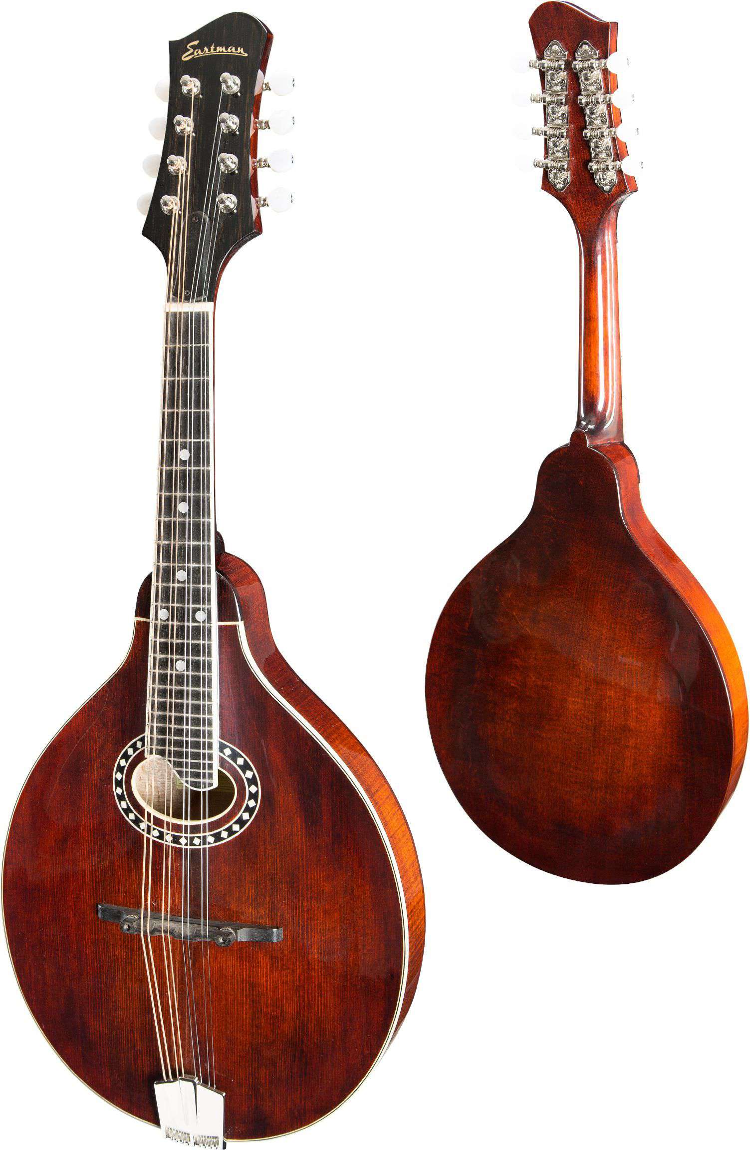 Eastman MD504 A-style Mandolin (oval hole, Solid Spruce top, Solid Maple back and sides, w/Case) (Price inc. Custom Pro Setup Package), Mandoline zum Verkauf bei Richards Guitars.