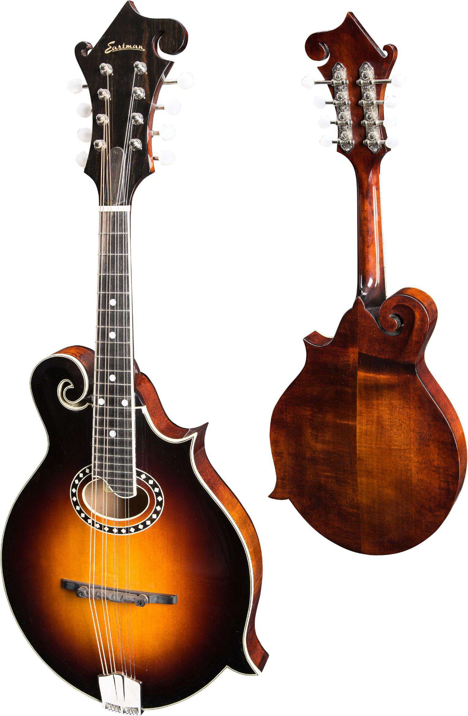 Eastman MD514 F-style Mandolin (oval hole, Solid Spruce top, Solid Maple back and sides, w/Case) (Price inc. Custom Pro Setup Package), Mandoline zum Verkauf bei Richards Guitars.