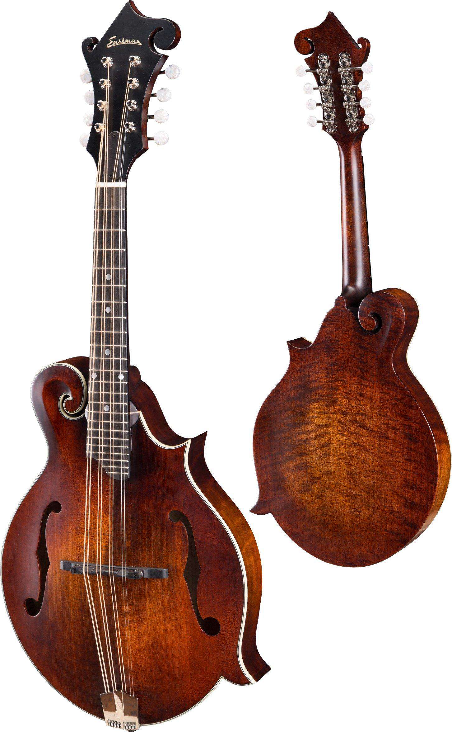 Eastman MDA-315 F-style Mandoline (Mandola F-holes, Solid Fruce top, Solid Maple back and sides, w/Gigbag) (Price inc. Custom Pro Setup Package), Mandoline zu verkaufen bei Richards Guitars.