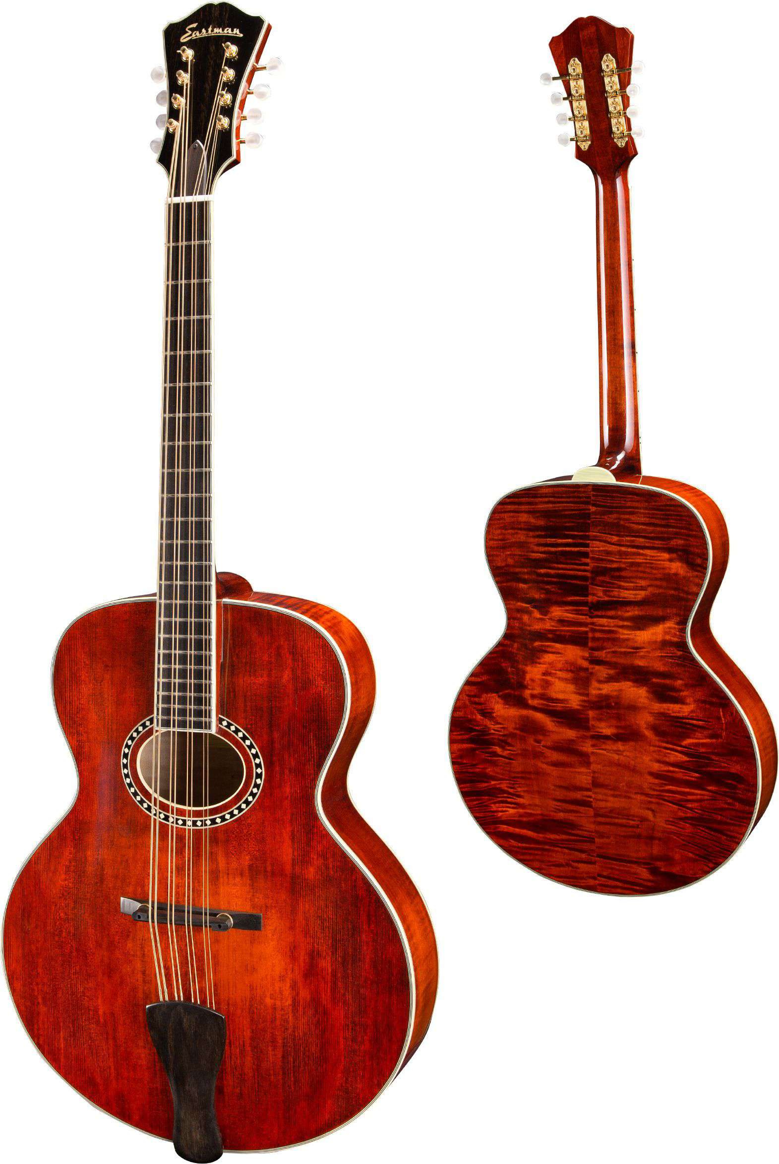 Eastman MDC804 Oval Hole Mandocello Mandolin (Solid Spruce top, Solid AAA Maple back & Sides, w/Case) (Price inc. Custom Pro Setup Package), Mandoline zum Verkauf bei Richards Guitars.