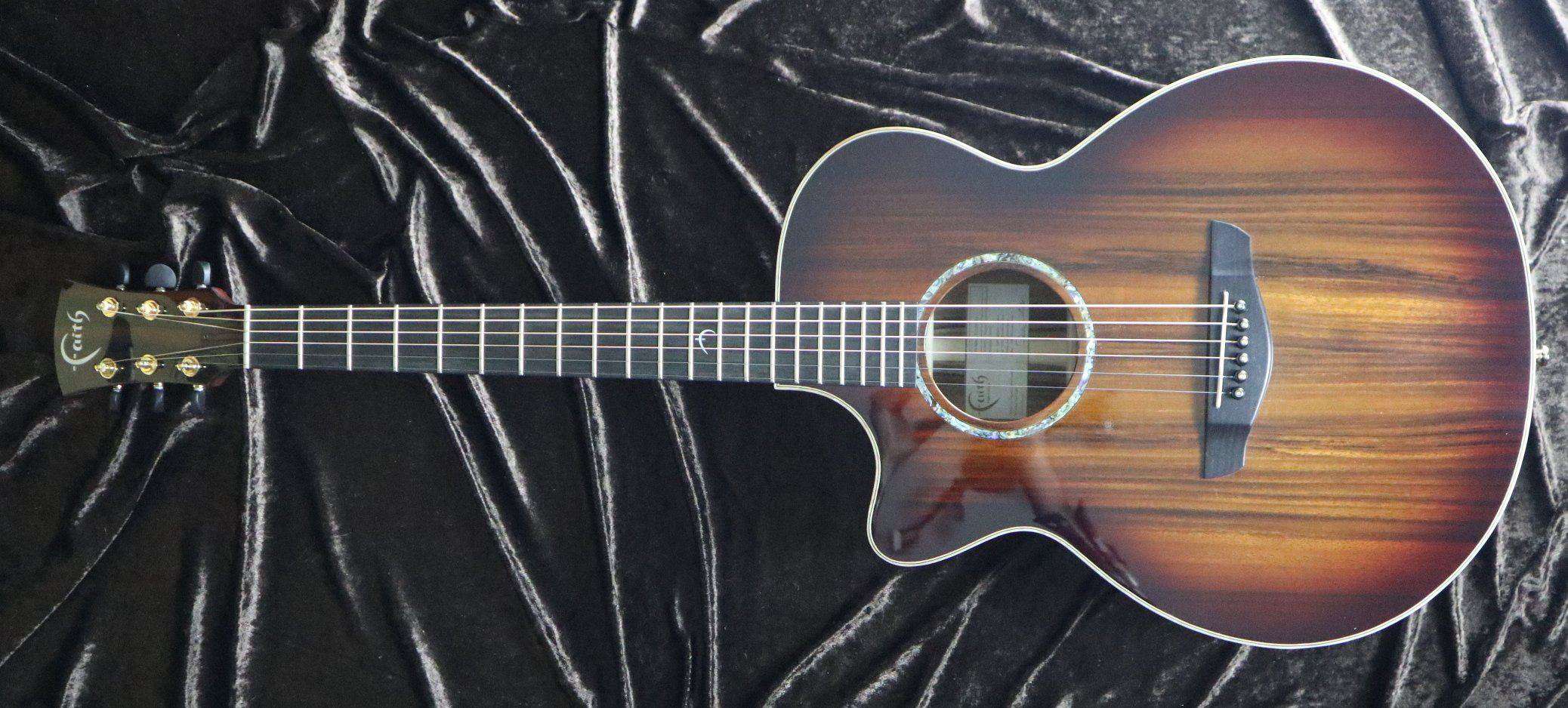 Faith FVBMBL - Venus Blood Moon Burst Electro Left Handed, Electro Acoustic Guitar for sale at Richards Guitars.