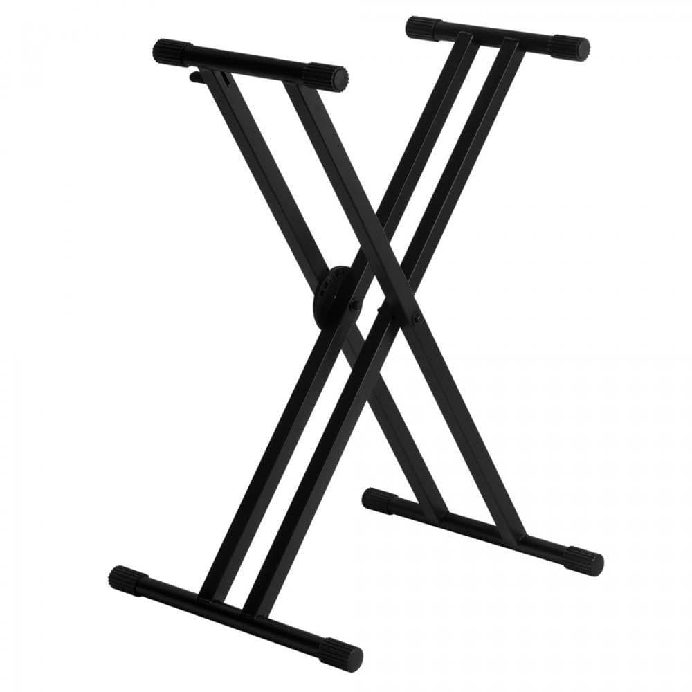 On-Stage Pro Heavy-Duty Double-X Ergo-Lok Keyboard Stand, for sale at Richards Guitars.