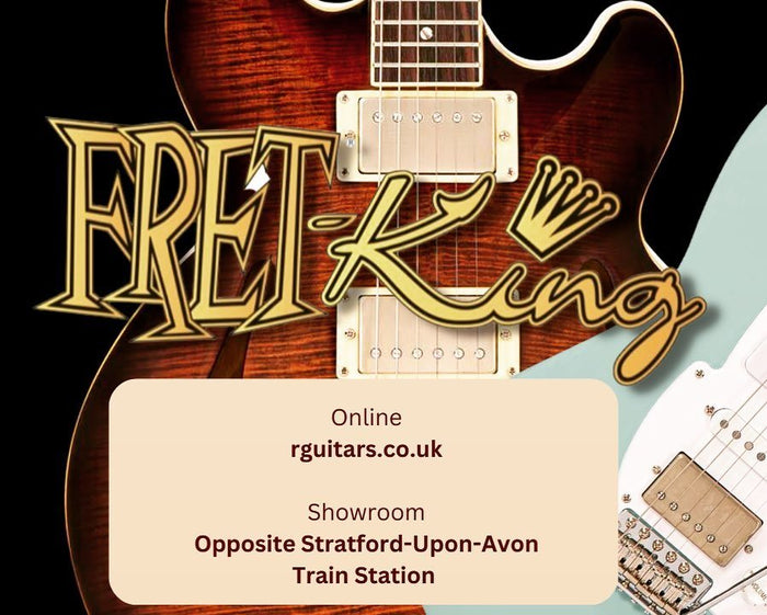 Dedicated Fret-King Showroom For the Fret-King 2023 Launch Series - Richards Guitars Of Stratford Upon Avon