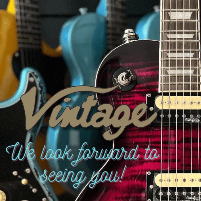 Vintage Brand Guitars UK Central Showroom Now Open - Richards Guitars Of Stratford Upon Avon