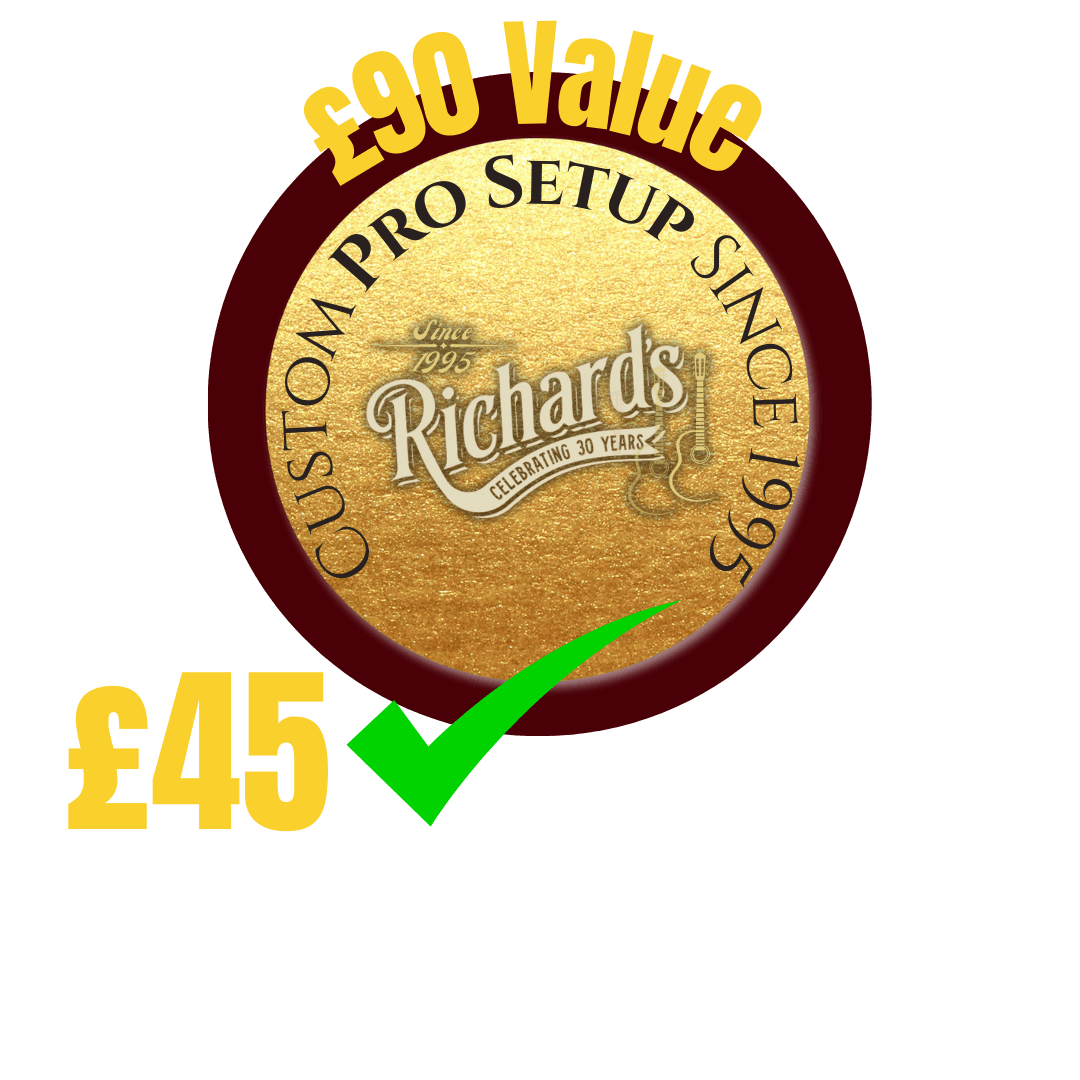 Custom Pro Setup Package (Valor total £225), Pro Guitar Setup en venta en Richards Guitars.