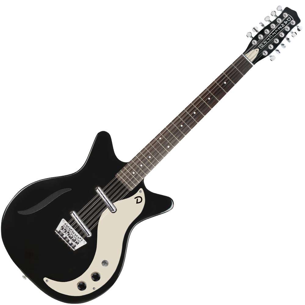 Danelectro Vintage 12 String Guitar ~ Gloss Black, Guitarra Eléctrica en venta en Richards Guitars.