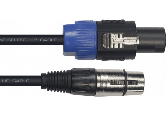 XLR FEMALE / SPEAKON 2X1,5 9M