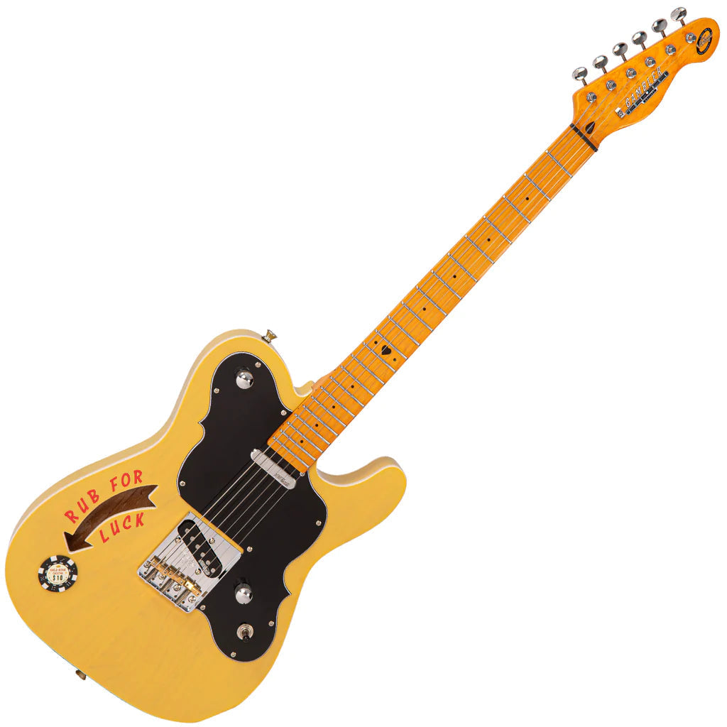 Joe Doe 'Gambler' Guitarra Eléctrica de Vintage ~ Butterscotch con Estuche, Guitarra Eléctrica en venta en Richards Guitars.