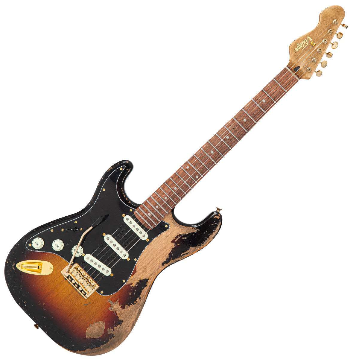 IN BUILD: - Vintage LV6 ProShop Custom-Build ~ Heavy Distressing / SRV Style Tobacco, Electric Guitar for sale at Richards Guitars.
