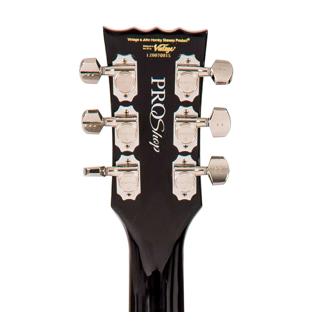 IN BUILD: - Vintage V100 ProShop Unique ~ Flamed Purple Burst, Electric Guitar for sale at Richards Guitars.