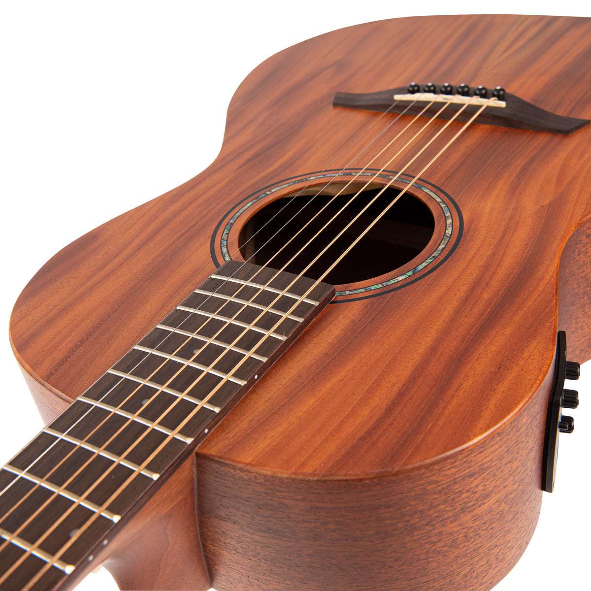 Vintage VE800MH Caoba Serie 'Parlour' Guitarra Electro-Acústica ~ Caoba Satinada, Guitarra Electro-Acústica en venta en Richards Guitars.