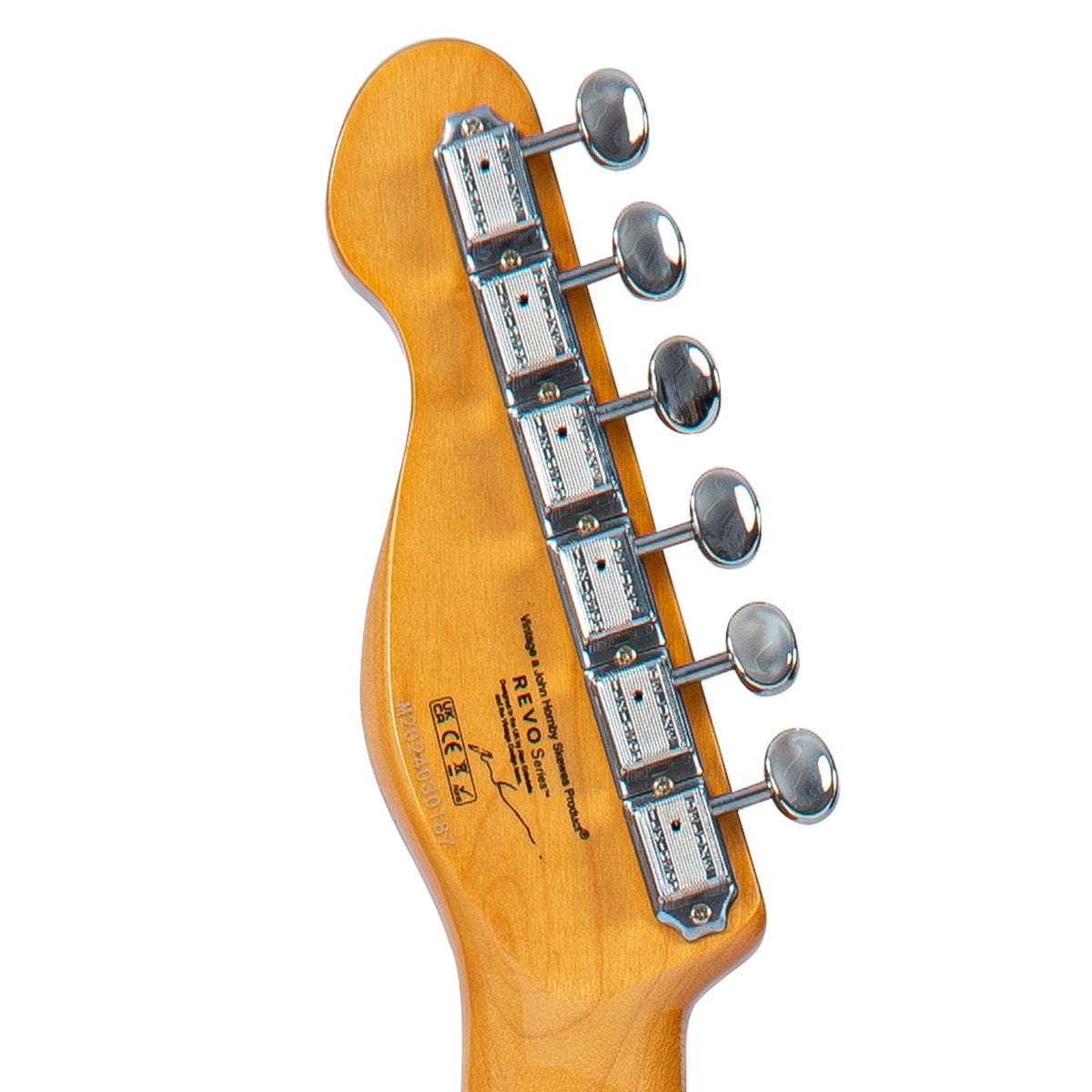 Vintage REVO Series 'Midline' Guitarra Eléctrica ~ Trans Orange, Guitarra Eléctrica en venta en Richards Guitars.