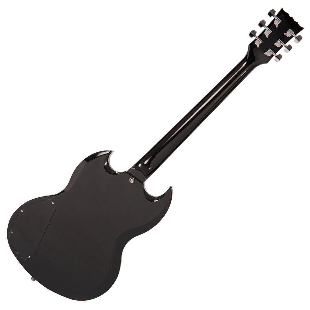 Vintage V69 Coaster Series Guitarra Eléctrica Pack ~ Negro Brillante, Guitarra Eléctrica en venta en Richards Guitars.