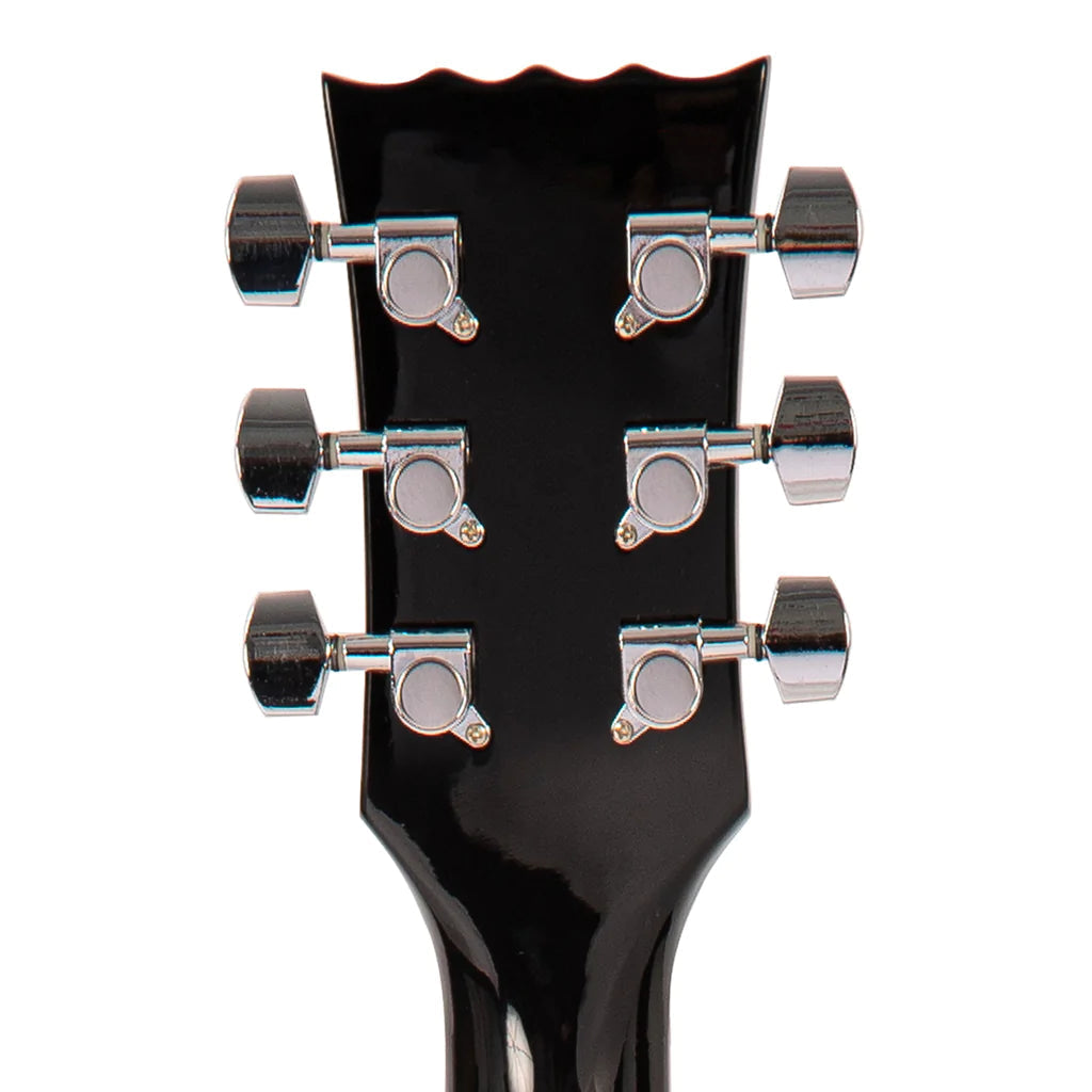 Vintage V69 Coaster Series Guitarra Eléctrica Pack ~ Negro Brillante, Guitarra Eléctrica en venta en Richards Guitars.