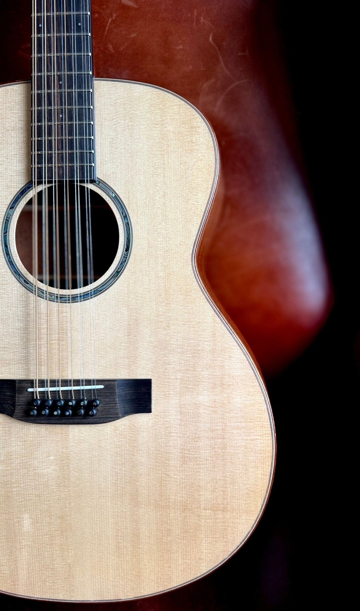 Auden Austin Artist Mahogany 12 String Electro Acoustic Austin (Inc Auden Hardcase) - Richards Guitars Of Stratford Upon Avon