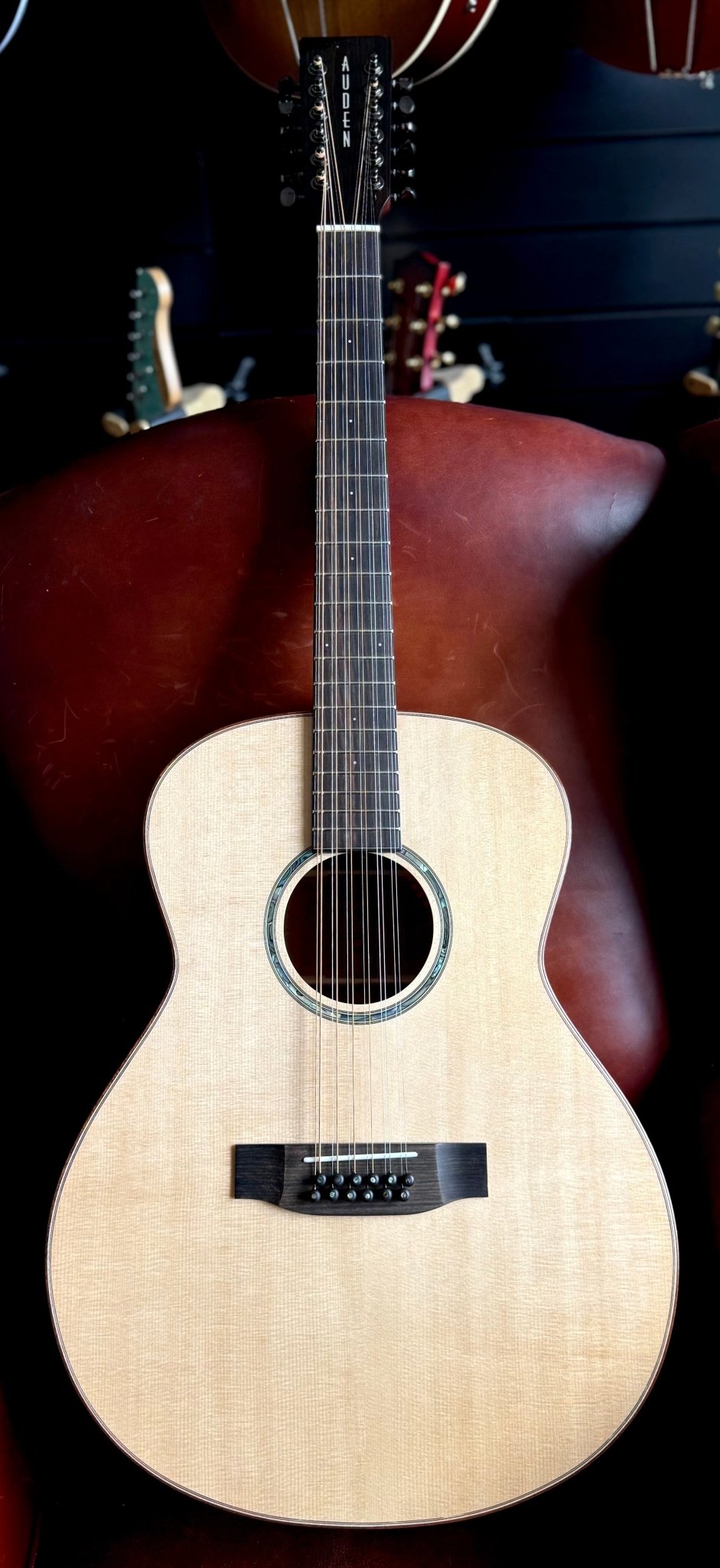 Auden Austin Artist Mahogany 12 String Electro Acoustic Austin (Inc Auden Hardcase) - Richards Guitars Of Stratford Upon Avon