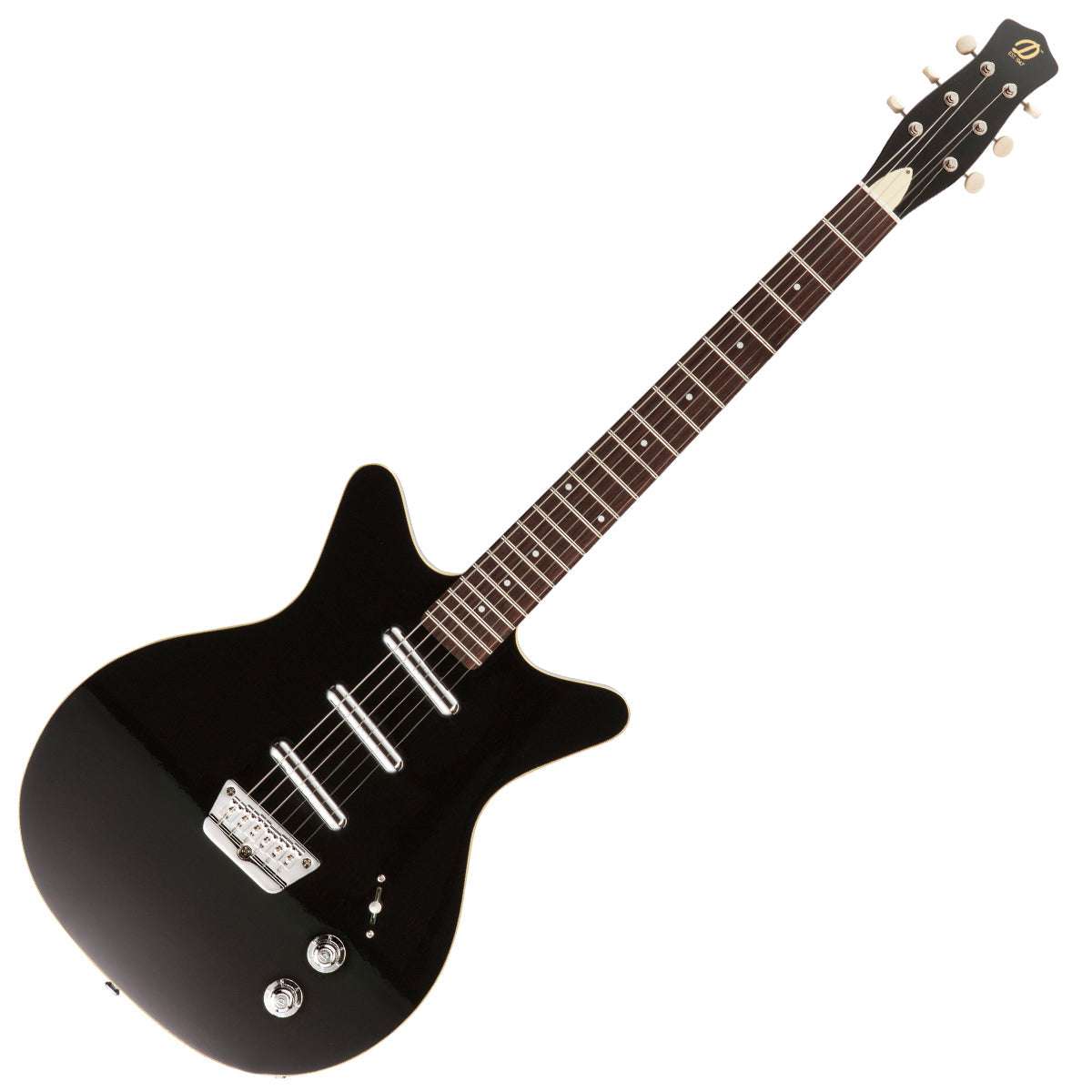 Danelectro Triple Divine Guitar ~ Black - Richards Guitars Of Stratford Upon Avon