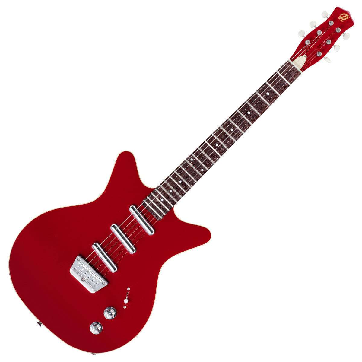 Danelectro Triple Divine Guitar ~ Red - Richards Guitars Of Stratford Upon Avon