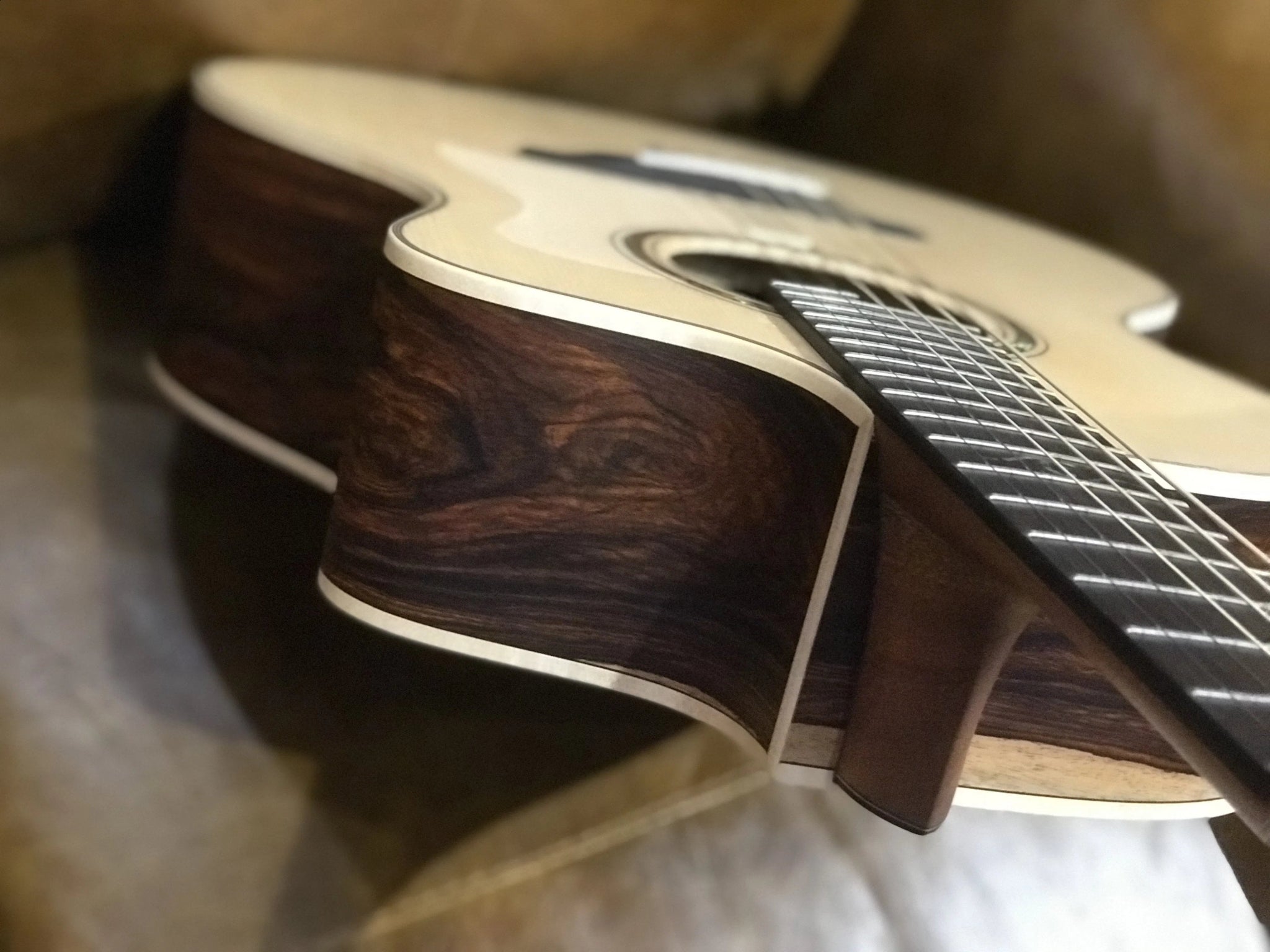 Dowina Cocobolo III Trio Plate GAC Deluxe (Torrified Swiss Moon Spruce) - Richards Guitars Of Stratford Upon Avon