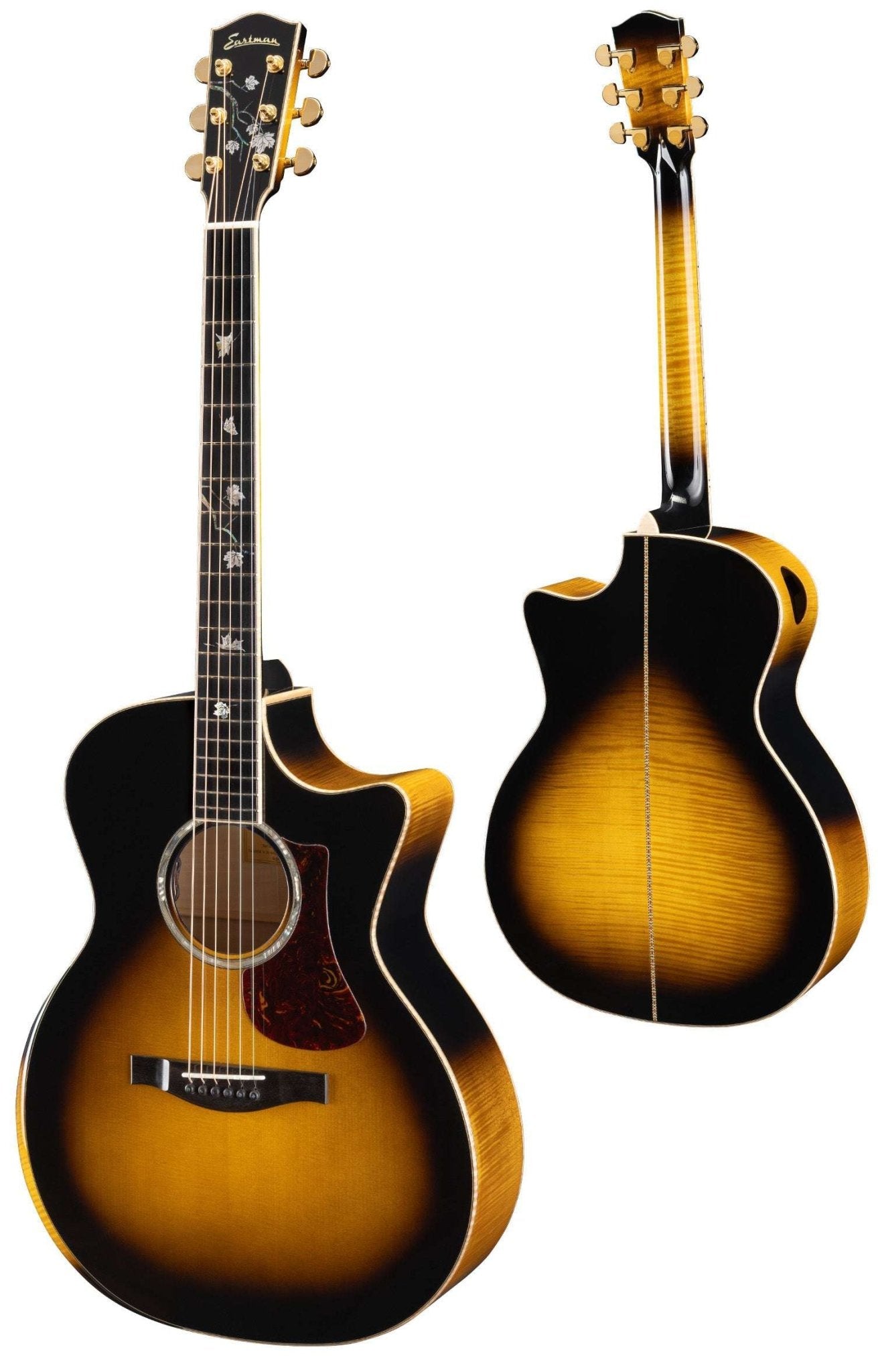 Eastman AC622CE SB Grand Auditorium w/ cutaway (Price inc. Custom Pro Setup Package) - Richards Guitars Of Stratford Upon Avon