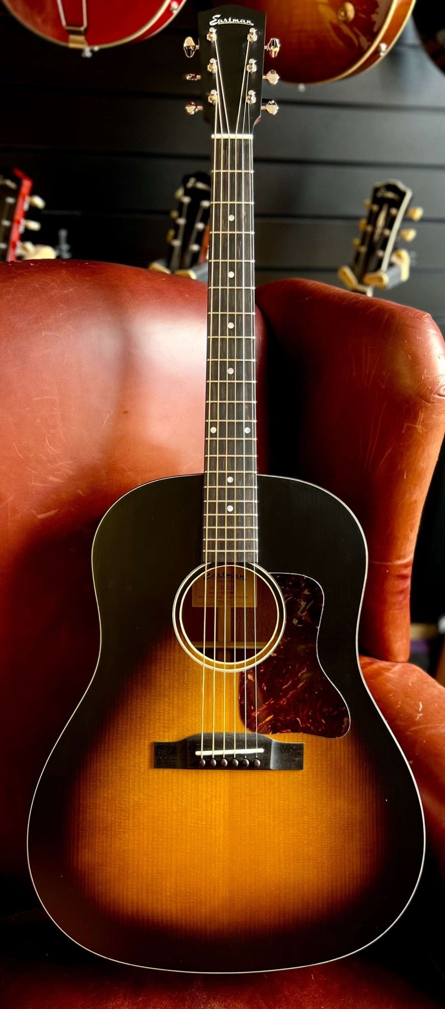 Eastman E1SS - SB, Sunburst, Acoustic Guitar (Price inc. Custom Pro Setup Package) - Richards Guitars Of Stratford Upon Avon