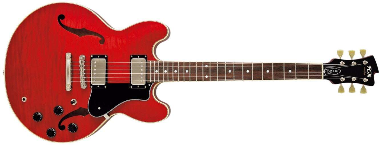FGN Masterfield, Electric Guitar, Cherry (CH) MSAHP With Hard Case - Richards Guitars Of Stratford Upon Avon