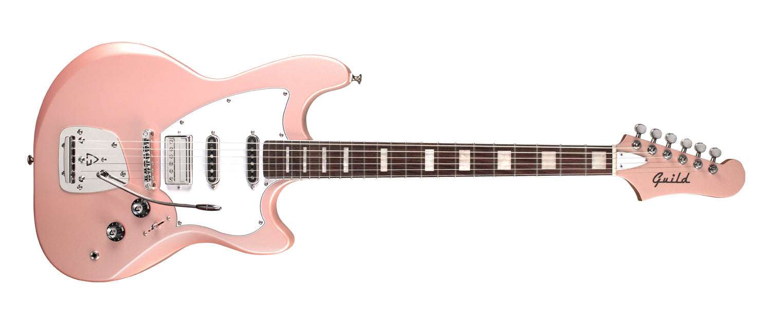 Guild SURFLINER DELUXE Rose Quartz Metallic - NEW 2023 - Richards Guitars Of Stratford Upon Avon