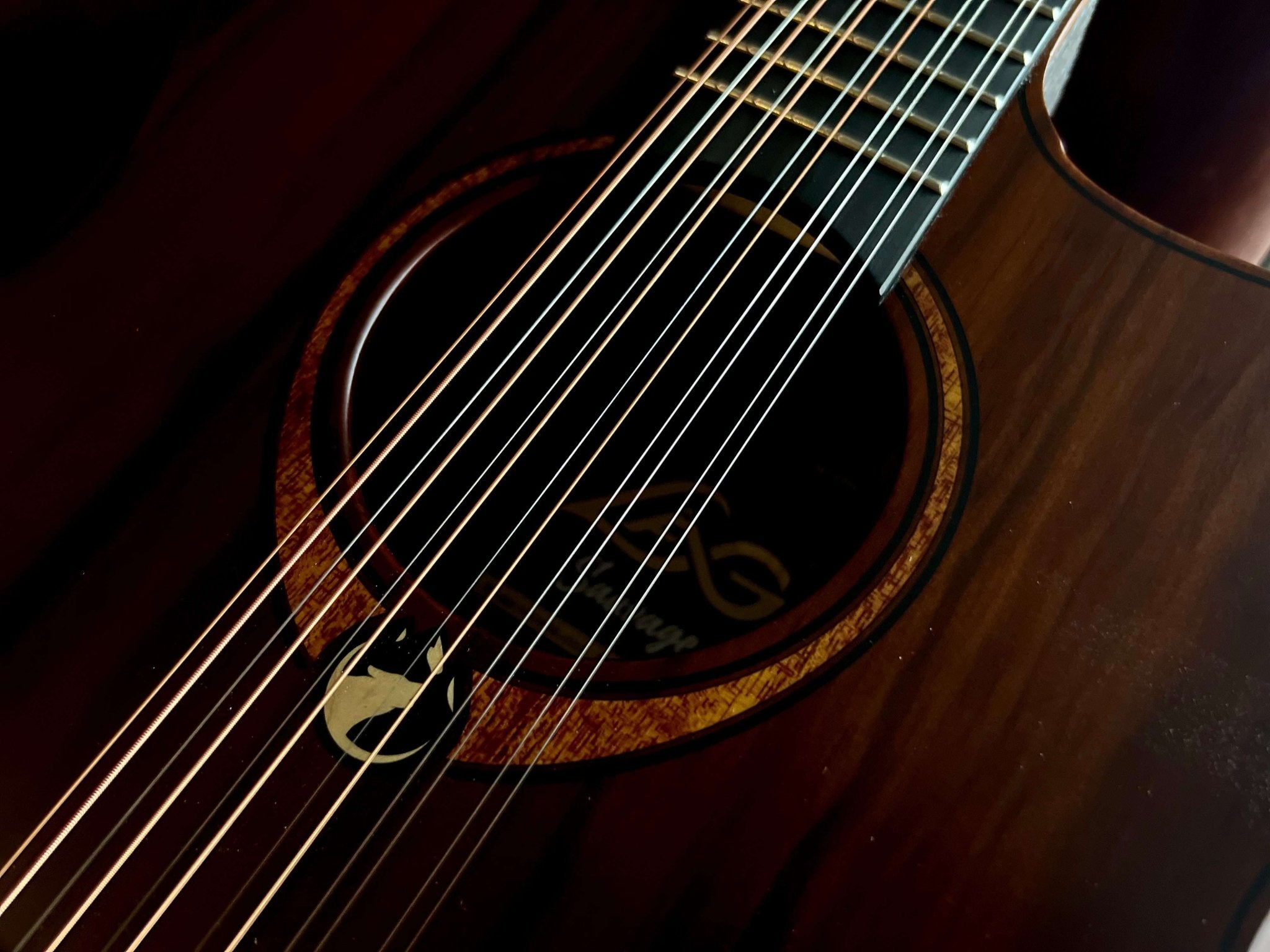 LAG Sauvage Jumbo 12 Strings Cutaway Acoustic - Electric - Richards Guitars Of Stratford Upon Avon