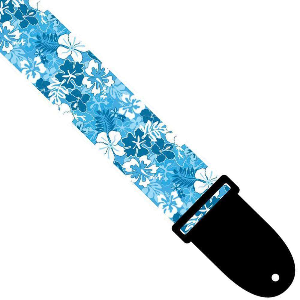 Perris Ukulele Strap ~ Blue Flower - Richards Guitars Of Stratford Upon Avon