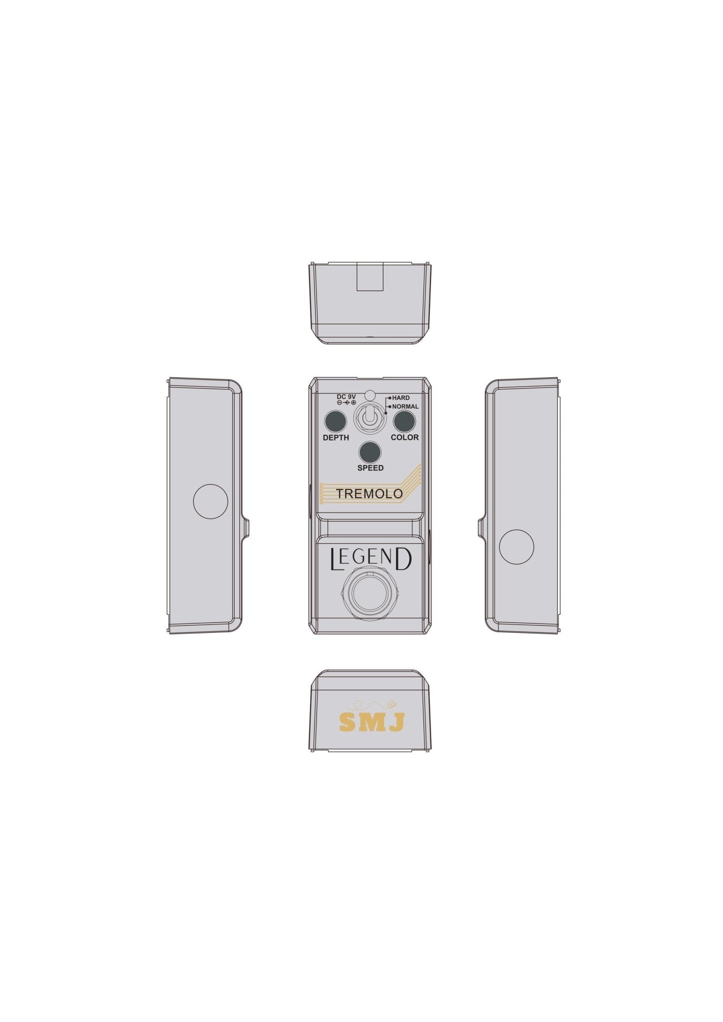 SMJ LEGEND Series Tremolo Pedal - Richards Guitars Of Stratford Upon Avon