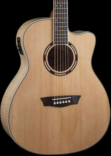 Washburn AG40CE Grand Auditorium - Natural Electro Acoustic Guitar w' £225 Custom Pro Setup Package Included