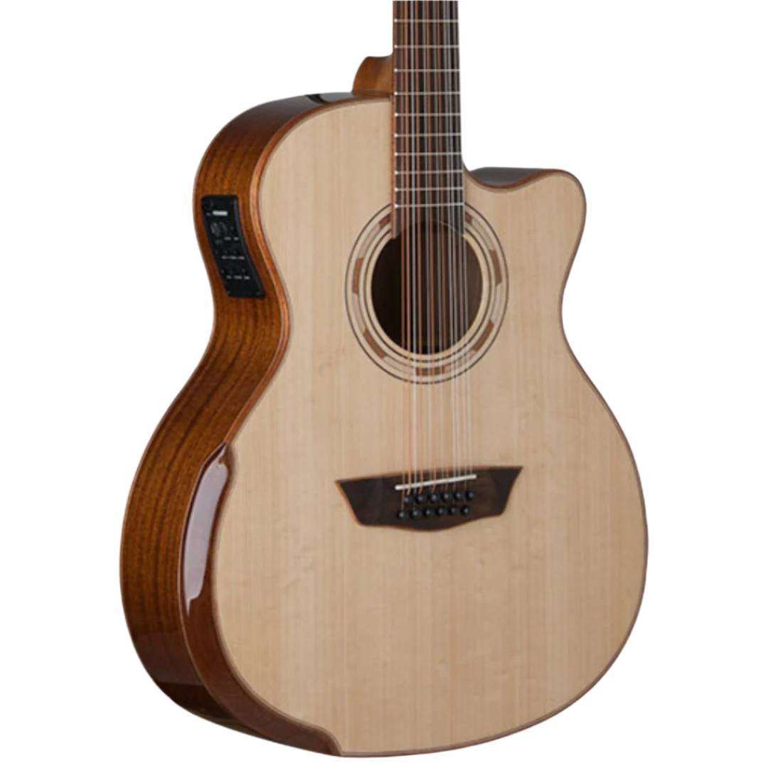 Washburn G15SCE - 12 STRING - Grand Auditorium - Natural Electro Acoustic Guitar - Richards Guitars Of Stratford Upon Avon
